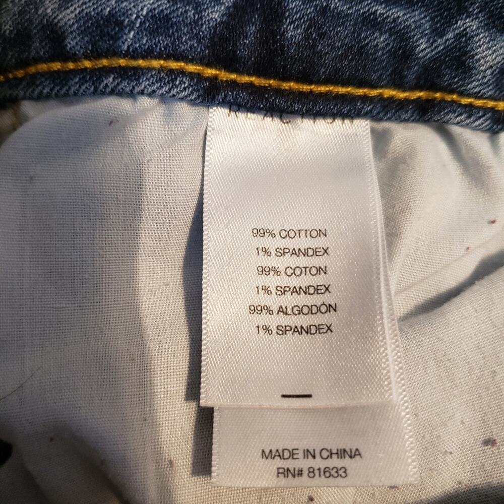 Kenneth Cole distressed raw hem medium wash skinny jeans size 4 - Picture 6 of 8